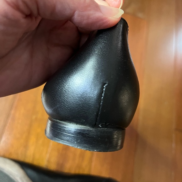 AGL Black Ballet Flats Designer Cap-Toe Buckle Patent/Leather Euro Size 38.5 - Picture 7 of 10